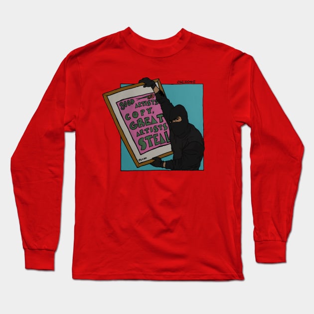 Piccaso Quote Long Sleeve T-Shirt by XSociety